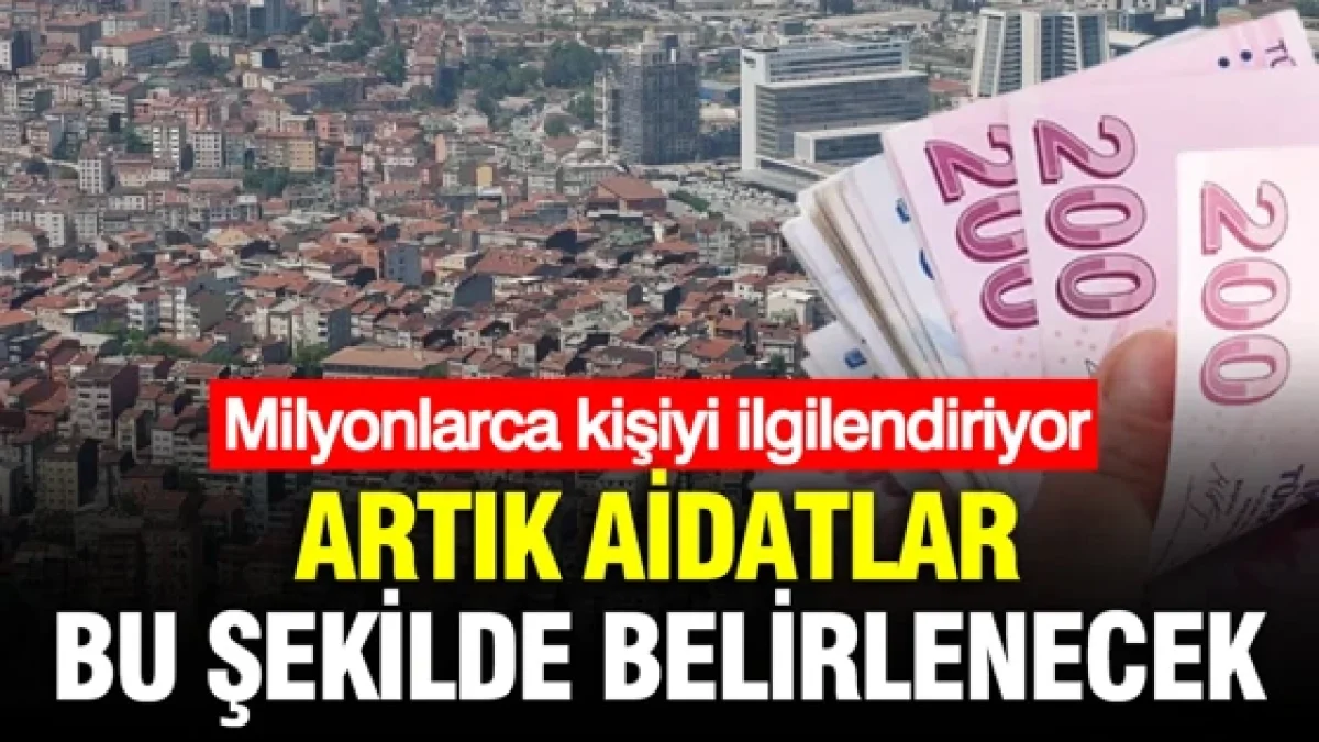 Site aidatlarında yeni dönem başladı: Artık bu şekilde belirlenecek