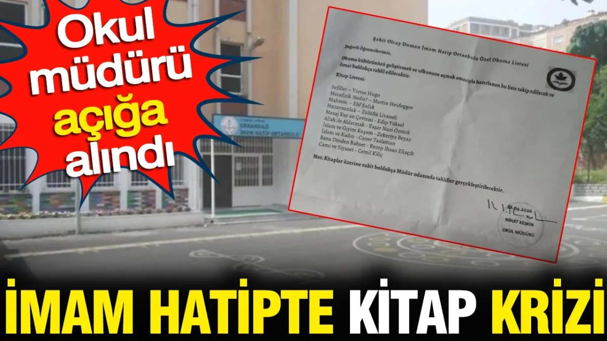 İmam Hatipte kitap krizi: Okul müdürü açığa alındı